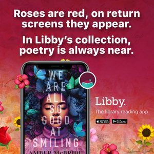 Promotional graphic for Libby for National Poetry Month