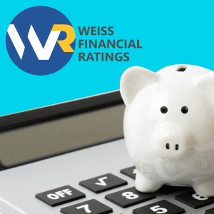 Promotional graphic for Weiss Financial Ratings